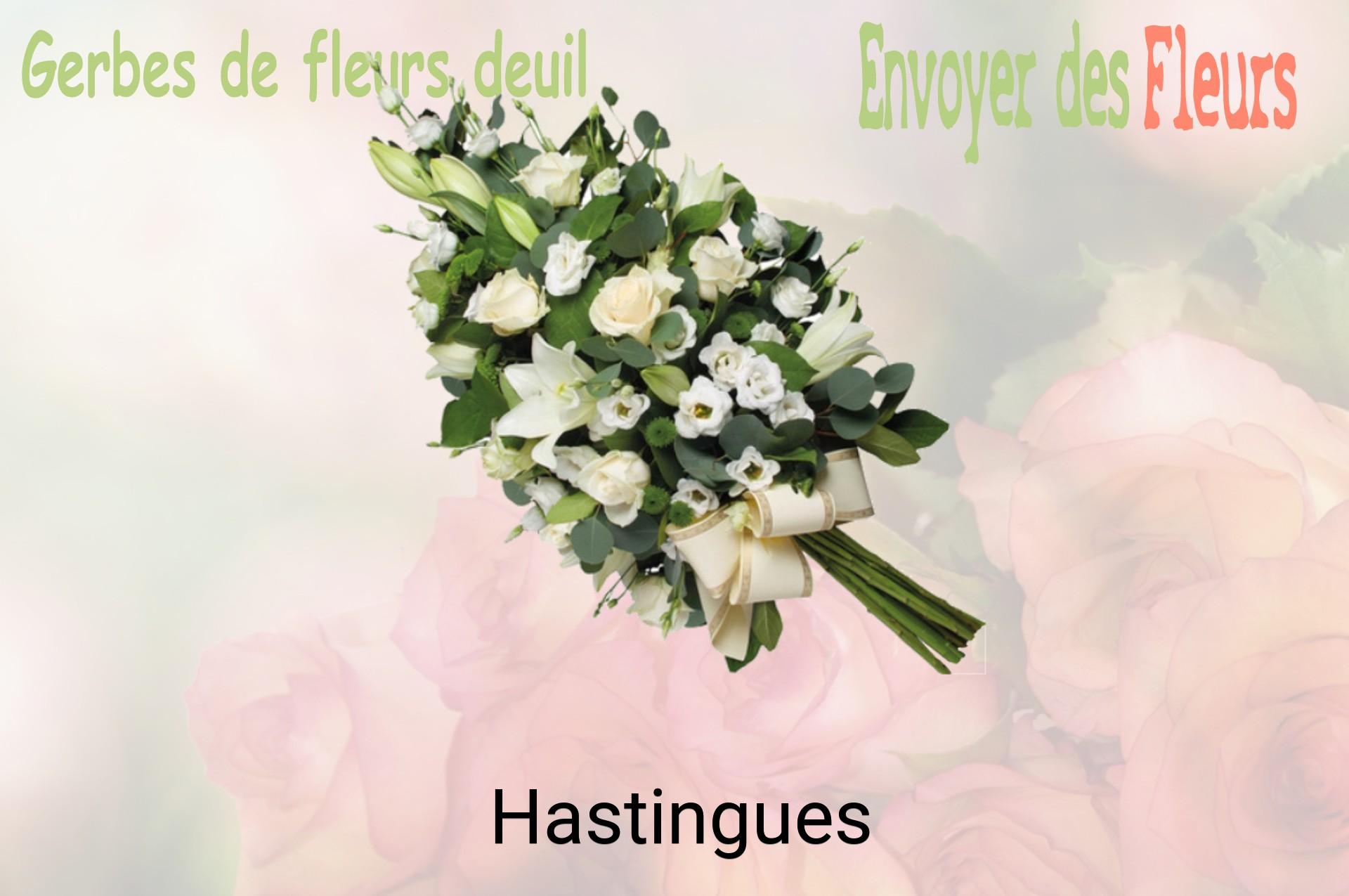 Gerbe de fleurs de deuil livrée à Hastingues